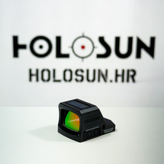 Holosun HS507C-X3-RD-MRS Open Reflex Red Dot Sight + interchangeable 2MOA Dot, 32MOA Circle Reticle Solar Cell, black, Sports Shooting Airsoft