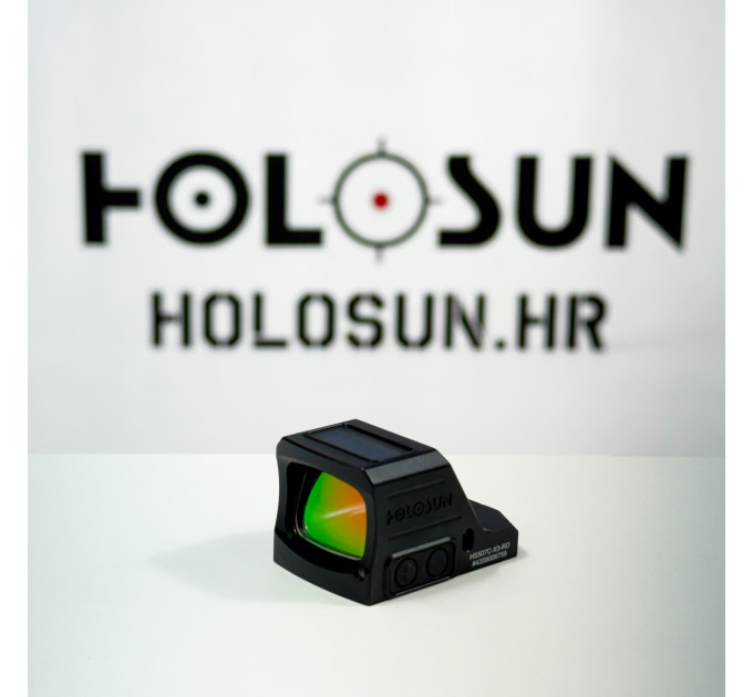 Holosun HS507C-X3-RD-MRS Open Reflex Red Dot Sight + interchangeable 2MOA Dot, 32MOA Circle Reticle Solar Cell, black, Sports Shooting Airsoft