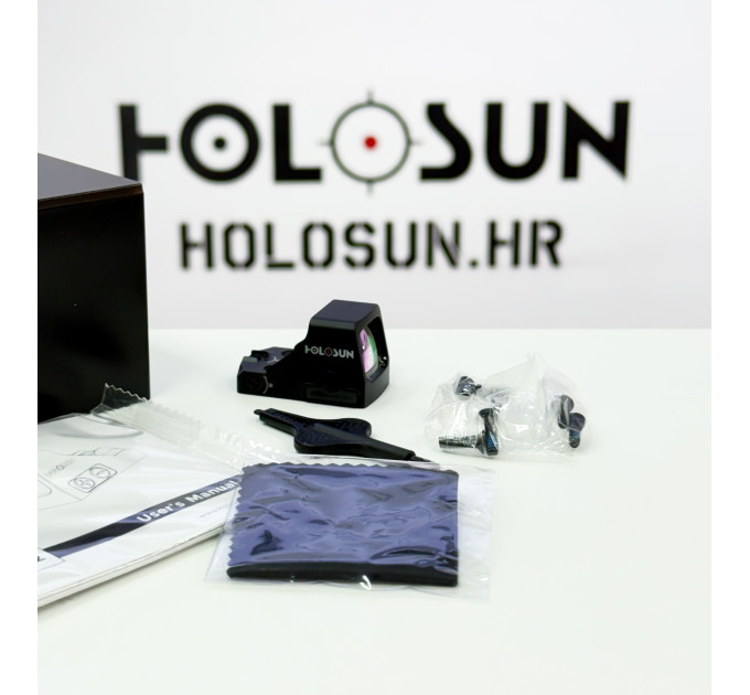 Holosun HS507K-X2 Red MRS CCW Pistol Sight Shake Awake Lock Mode  2 MOA Red Dot, 32 MOA Circle, or Circle-Dot combo