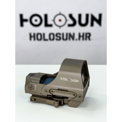 Holosun HS510C‑FDE Open Reflex Solar Red Dot Sight MRS 2 MOA Red Dot 65 MOA Circle Weaver / Picatinny
