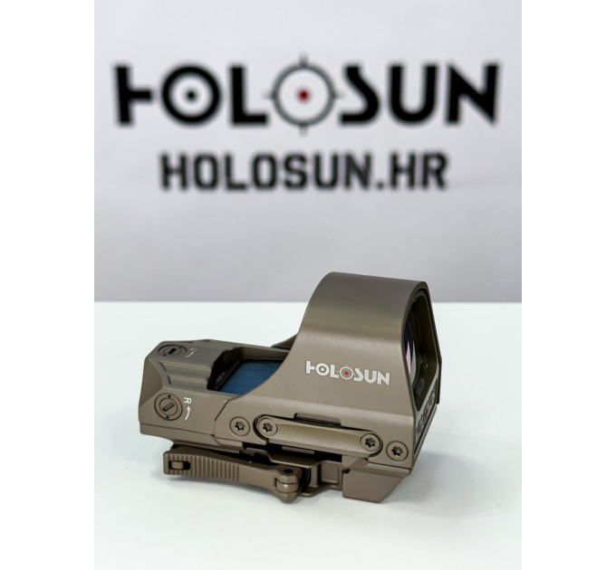 Holosun HS510C‑FDE Open Reflex Solar Red Dot Sight MRS 2 MOA Red Dot 65 MOA Circle Weaver / Picatinny