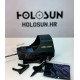 Holosun HS510C open reflex red dot sight with switchable 2MOA dot, 65MOA circle dot reticle and solar cell