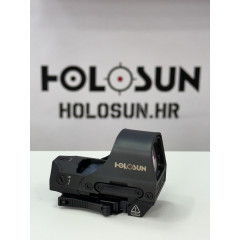 Holosun HS510C open reflex red dot sight with switchable 2MOA dot, 65MOA circle dot reticle and solar cell