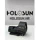 Holosun HS510C open reflex red dot sight with switchable 2MOA dot, 65MOA circle dot reticle and solar cell