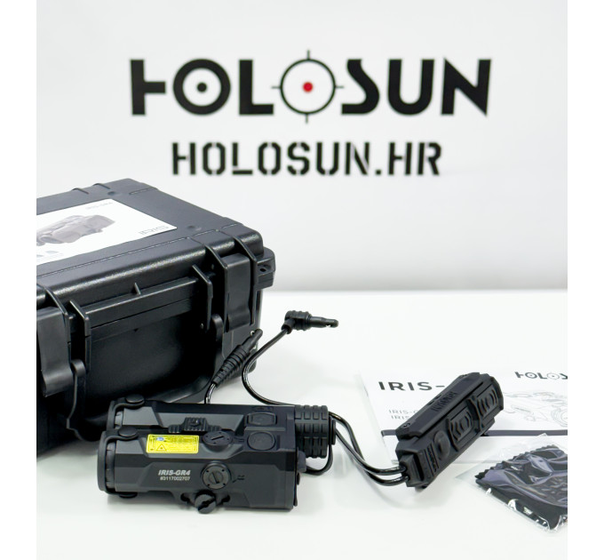Holosun IRIS GR4 Taktički Laserski Modul s Zelenim Laserom, IR Pokazivačem, IR Osvjetljačem i Bijelim Svetlom