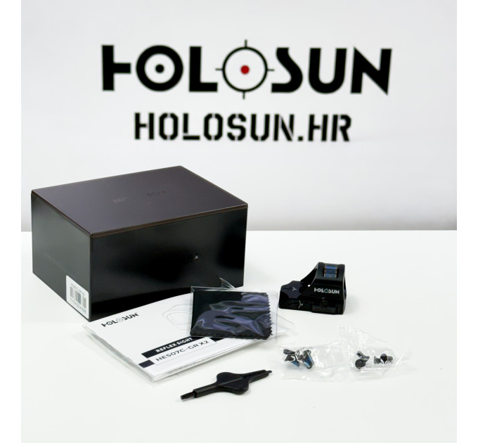 Holosun Open Reflex Dot Sight HE507C-GR-X2 with switchable reticle, green dot sight, hunting,solar panel