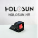 Holosun otvoreni refleksni nišan HE508T-RD-X2 s zamjenjivim ciljem, inovativnim načinom zaključavanja i kućištem od titana