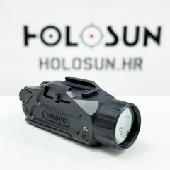 Holosun P.ID-DUAL White Light LED Flashlight, Visible Green Laser and Invisible IR Laser, Black Anodized Housing, , 1000 Lumens and 23,000 Candela