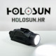 Holosun P.ID-PLUS White Light LED Flashlight with Green Laser Pointer, 520nm, Black Anodized Housing, , 1000 Lumens and 23,000 Candela