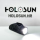 Holosun P.ID White Light LED Flashlight, black anodized housing, CR123A Lithium Battery, 3V 1400mAh, 1000 lumens and 23,000 candela