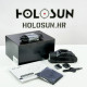 Holosun P.ID White Light LED Flashlight, black anodized housing, CR123A Lithium Battery, 3V 1400mAh, 1000 lumens and 23,000 candela