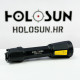 Holosun RAID white LED flashlight - high-performance weapon light for your long gun, black anodized housing, CR123A Lithium Battery, 3V 1400mAh, 1000 lumens and 80000 candela