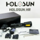 Holosun RAID white LED flashlight - high-performance weapon light for your long gun, black anodized housing, CR123A Lithium Battery, 3V 1400mAh, 1000 lumens and 80000 candela