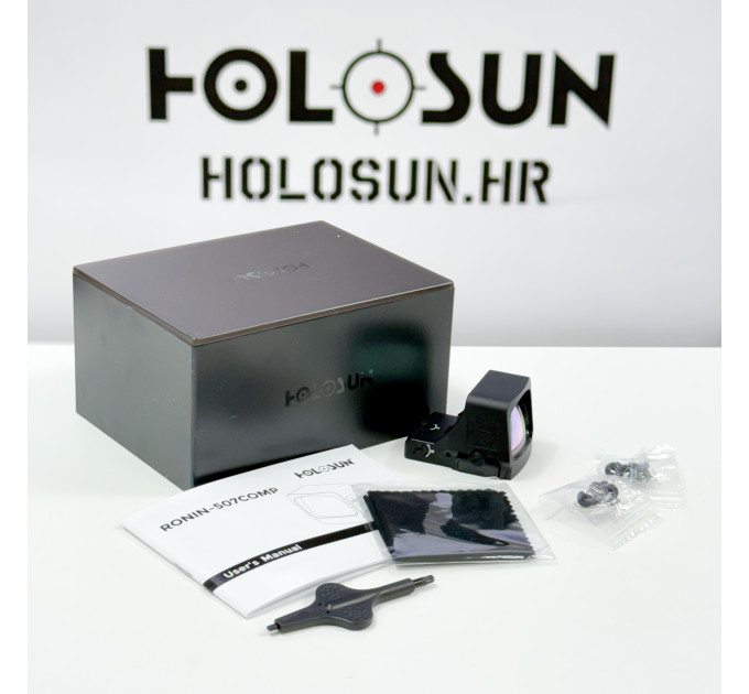Holosun RONIN-HS507COMP Open Reflex Red Dot Sight 2 MOA Dot, 8/20/32 MOA Circle