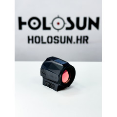 Holosun SCRS-RD-MRS red dot sight, switchable 2MOA dot, 65MOA circle dot reticle, solar cell, black