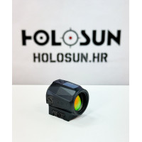 Holosun SCRS-RD-2 red dot sight, 2MOA dot reticle, solar cell, black, Picatinny/Weaver rail, hunting