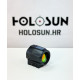Holosun SCRS-RD-2 red dot sight, 2MOA dot reticle, solar cell, black, Picatinny/Weaver rail, hunting