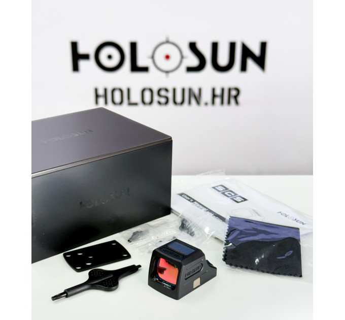 Holosun SCS-CARRY-GR Solar Closed Green Dot 2 MOA dot, 32 MOA circle K direct + RMSc adapter