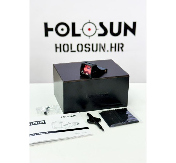 Holosun SCS-MOS-GR open reflex green dot sight switchable 2MOA dot, 32MOA circle dot reticle solar
