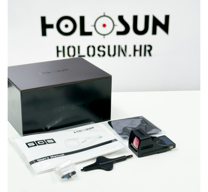 Holosun SCS-VP9-GR — 2 MOA + 32 MOA Green Dot Multi-Reticle Pistol Red Dot for H&K VP9