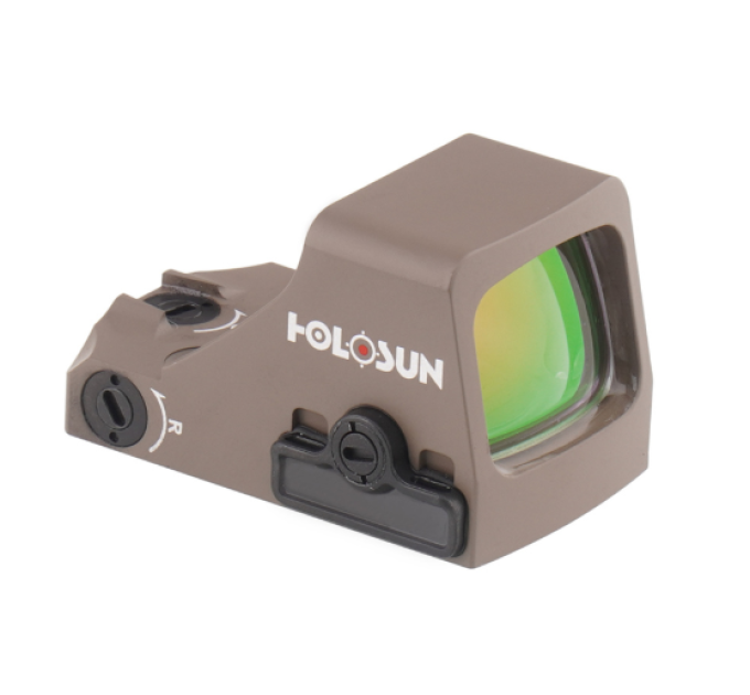 Holosun HS507K X2 FDE Pistol Red Dot 2 MOA dot + 32 MOA circle Shake Awake