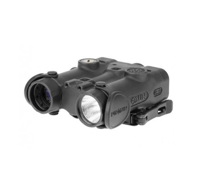 Holosun LE420G Titanium Multi-Function Laser, visible green laser, IR laser, QD Picatinny mount + integrated Holosun Micro red dot rail